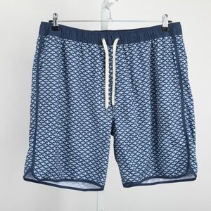 Fair Harbor Swim Shorts Mens 3XL Geometric Pattern Drawstring Lined Beachwear